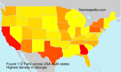 Surname Fami in USA
