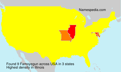 Surname Famoyegun in USA