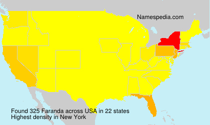 Surname Faranda in USA