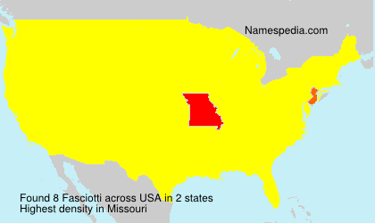 Surname Fasciotti in USA