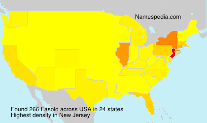 Surname Fasolo in USA