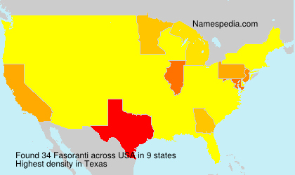 Surname Fasoranti in USA