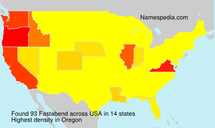 Surname Fastabend in USA