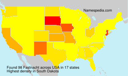 Surname Fastnacht in USA
