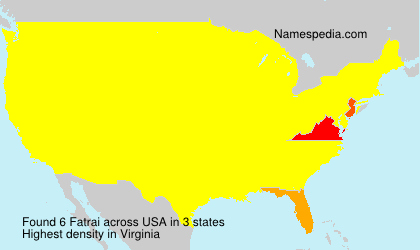 Surname Fatrai in USA