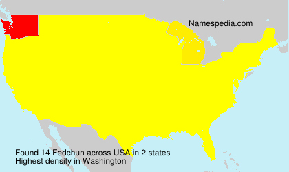 Surname Fedchun in USA