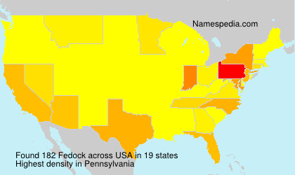 Surname Fedock in USA