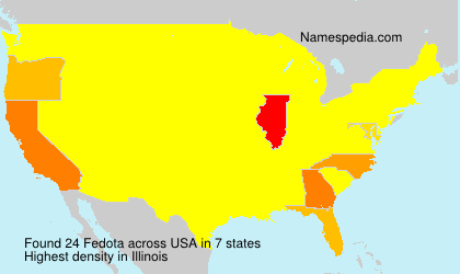 Surname Fedota in USA