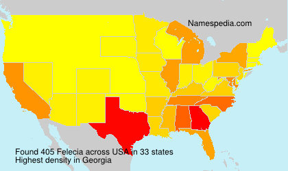 Surname Felecia in USA
