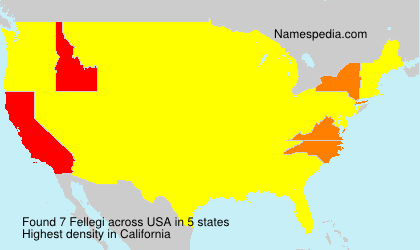 Surname Fellegi in USA