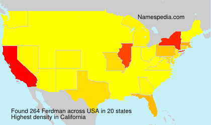 Surname Ferdman in USA