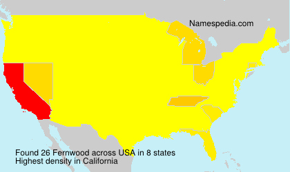 Surname Fernwood in USA