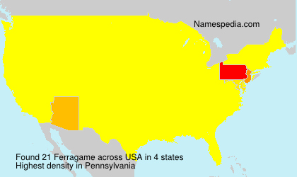 Surname Ferragame in USA