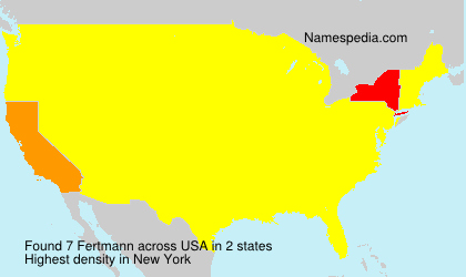 Surname Fertmann in USA