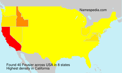 Surname Feusier in USA