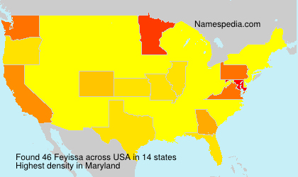 Surname Feyissa in USA