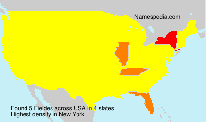 Surname Fieldes in USA