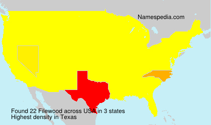 Surname Filewood in USA