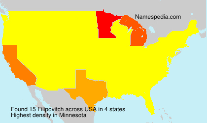 Surname Filipovitch in USA