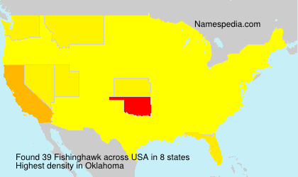 Surname Fishinghawk in USA