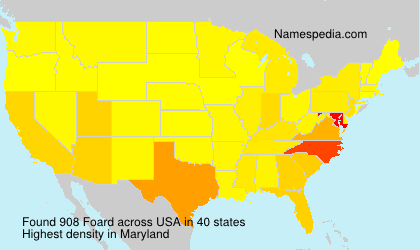 Surname Foard in USA