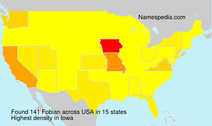 Surname Fobian in USA