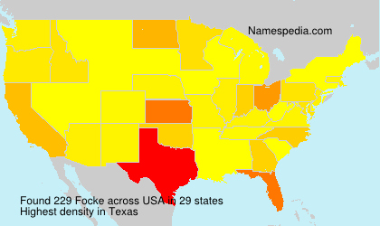 Surname Focke in USA