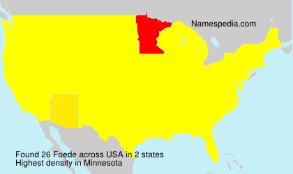 Surname Foede in USA