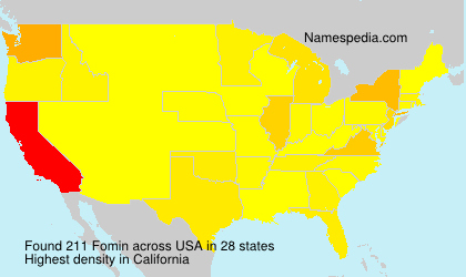 Surname Fomin in USA