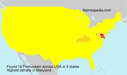Surname Fomundam in USA