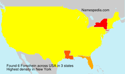 Surname Forschein in USA