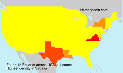 Surname Foudriat in USA