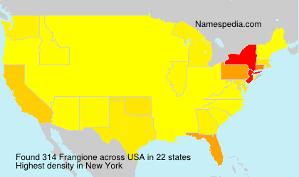 Surname Frangione in USA