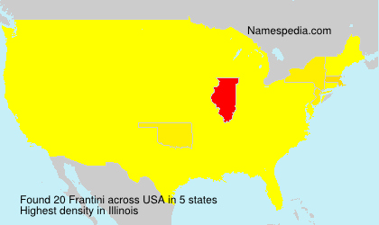 Surname Frantini in USA
