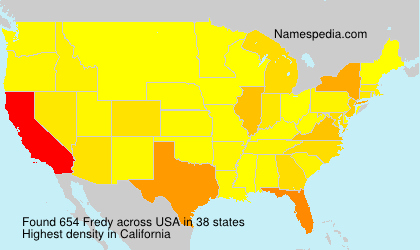 Surname Fredy in USA