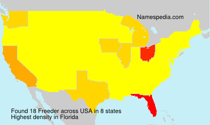Surname Freeder in USA