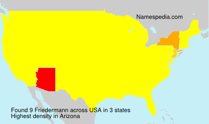 Surname Friedermann in USA