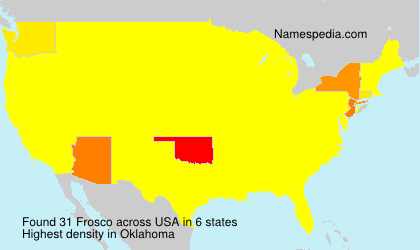 Surname Frosco in USA