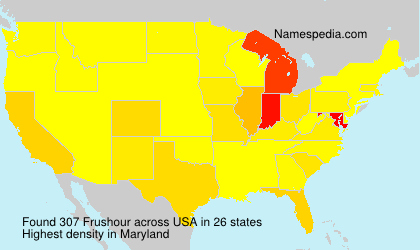 Surname Frushour in USA