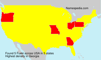 Surname Fueki in USA