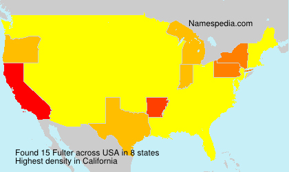 Surname Fulter in USA