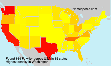 Surname Fulwiler in USA