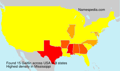 Surname Gaitlin in USA