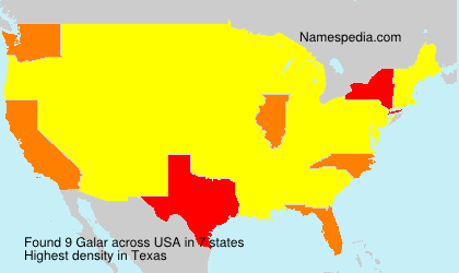 Surname Galar in USA