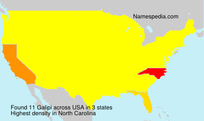 Surname Galipi in USA