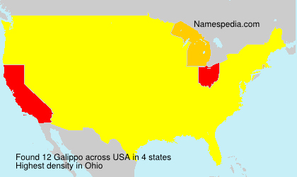 Surname Galippo in USA
