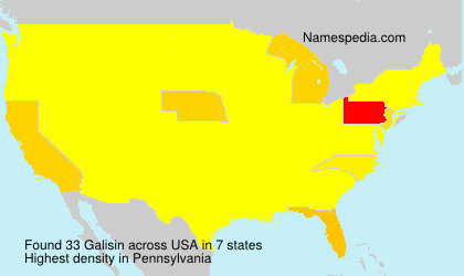 Surname Galisin in USA