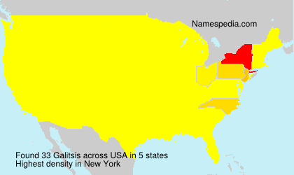 Surname Galitsis in USA