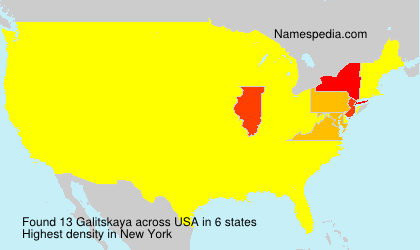Surname Galitskaya in USA