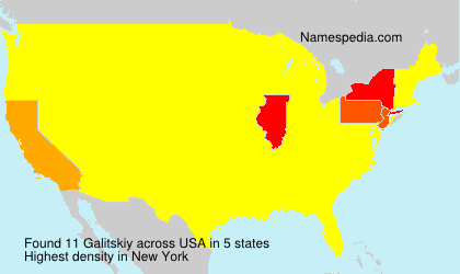Surname Galitskiy in USA